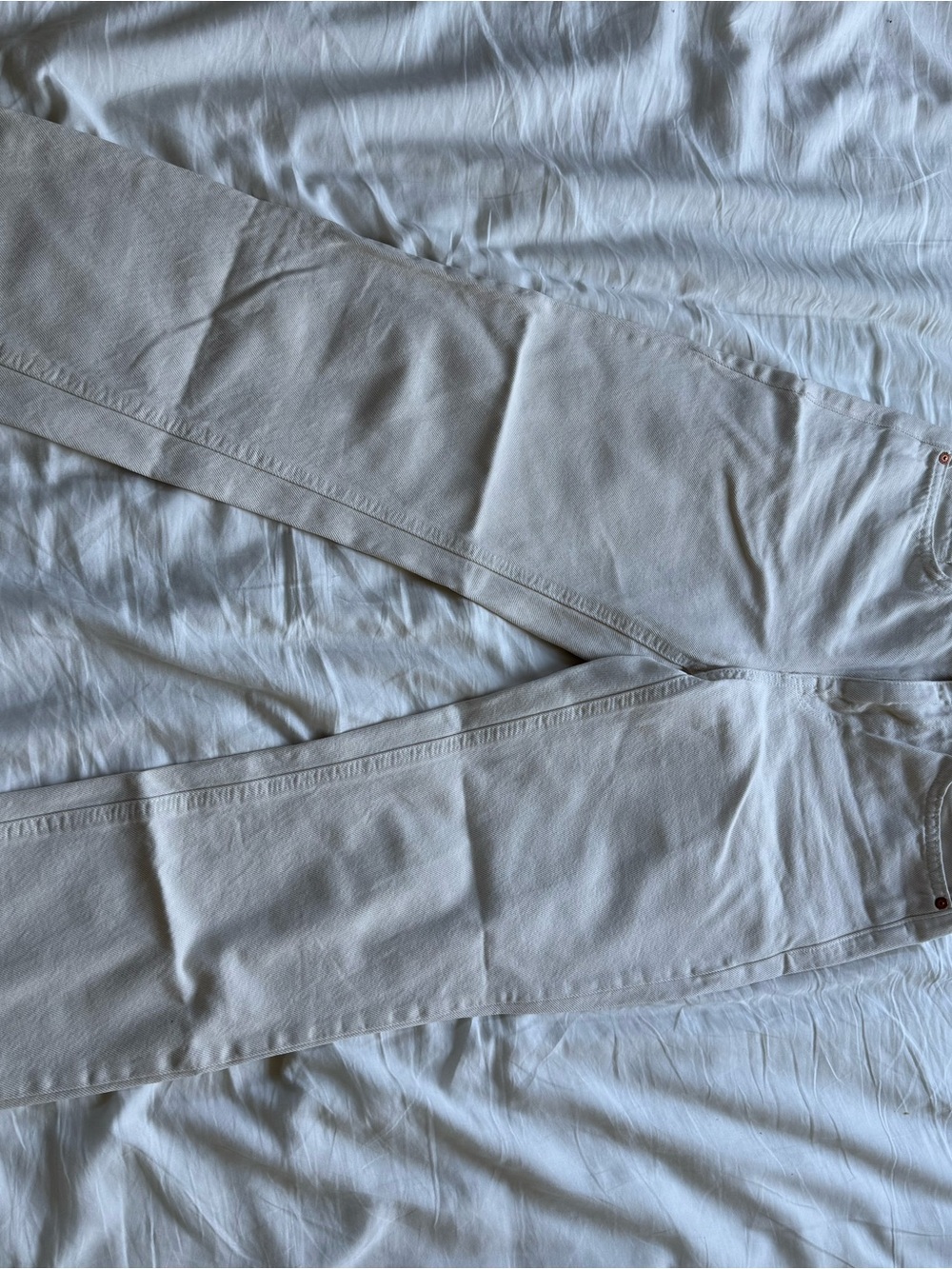 Mango white jeans US 2